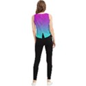 Background-pink-blue-gradient V-Neck Cropped Tank Top View2