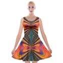 Casanova Abstract Art-colors Cool Druffix Flower Freaky Trippy Velvet Skater Dress View1