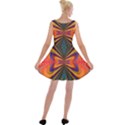 Casanova Abstract Art-colors Cool Druffix Flower Freaky Trippy Velvet Skater Dress View2