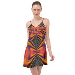 Casanova Abstract Art-colors Cool Druffix Flower Freaky Trippy Summer Time Chiffon Dress by Ket1n9