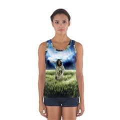 Astronaut Sport Tank Top  by Ket1n9