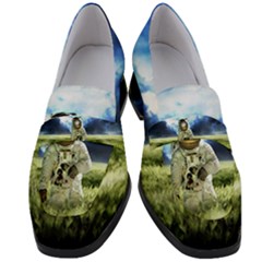 Astronaut Women s Chunky Heel Loafers by Ket1n9