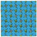 Alien Pattern Wooden Puzzle Square View1