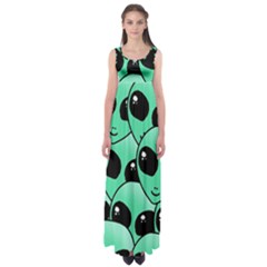 Art Alien Pattern Empire Waist Maxi Dress by Ket1n9