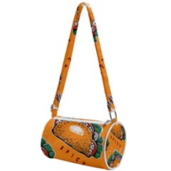 Seamless-pattern-with-taco Mini Cylinder Bag by Ket1n9