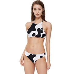 Cow Pattern Banded Triangle Bikini Set by Ket1n9