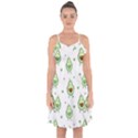 Cute-seamless-pattern-with-avocado-lovers Ruffle Detail Chiffon Dress View1