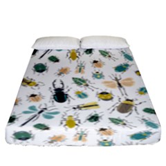 Insect Animal Pattern Fitted Sheet (king Size) by Ket1n9