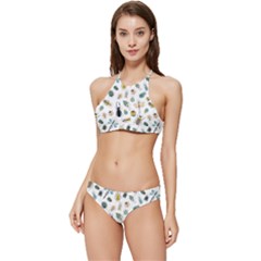 Insect Animal Pattern Banded Triangle Bikini Set by Ket1n9