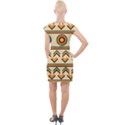 African Cap Sleeve Bodycon Dress View2