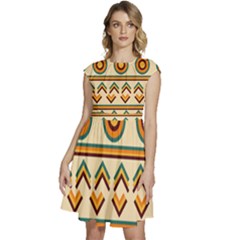 African Cap Sleeve High Waist Dress by ByThiagoDantas