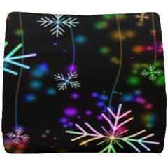 Snowflakes Snow Winter Christmas Seat Cushion by Grandong