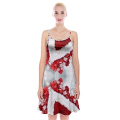 Christmas-background-tile-gifts Spaghetti Strap Velvet Dress by Grandong