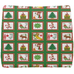 Christmas-paper-christmas-pattern Seat Cushion by Grandong