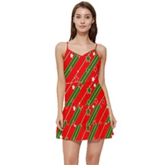 Christmas-paper-star-texture     - Short Frill Dress by Grandong