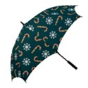 Christmas-seamless-pattern-with-candies-snowflakes Golf Umbrellas View2