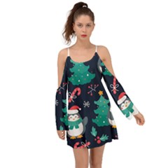 Colorful-funny-christmas-pattern      - Boho Dress by Grandong