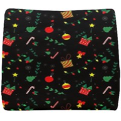 Christmas Paper Stars Pattern Texture Background Colorful Colors Seamless Copy Seat Cushion by Grandong