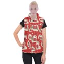 Christmas-new-year-seamless-pattern Women s Button Up Vest View1