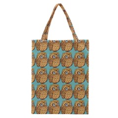 Owl-pattern-background Classic Tote Bag by Grandong