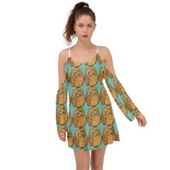 Owl Bird Pattern Boho Dress by Grandong