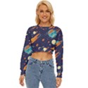 Space Galaxy Planet Universe Stars Night Fantasy Lightweight Long Sleeve Sweatshirt View1