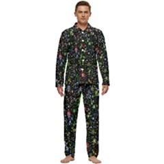 Illustration Universe Star Planet Men s Long Sleeve Velvet Pocket Pajamas Set by Grandong