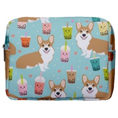 Welsh Corgi Boba Tea Bubble Cute Kawaii Dog Breed Make Up Pouch (large) by Grandong