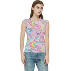 Bears Kawaii Pattern Women s Raglan Cap Sleeve T-shirt by Grandong