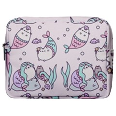 Cartoon Cat Cute Animal Design Drawing Illustration Kawaii Make Up Pouch (large) by Grandong