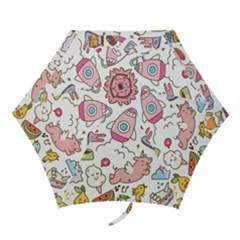 Set-kawaii-doodles -- Mini Folding Umbrellas by Grandong