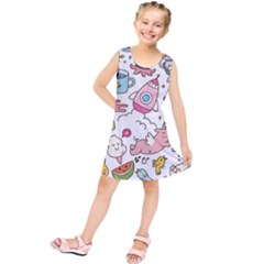 Set-kawaii-doodles -- Kids  Tunic Dress by Grandong