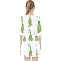 Kawaii-frog-rainy-season-japanese Quarter Sleeve Pocket Dress View2