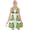 Kawaii-frog-rainy-season-japanese Reversible Velvet Sleeveless Dress View1