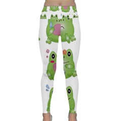 Kawaii-frog-rainy-season-japanese Lightweight Velour Classic Yoga Leggings by Grandong