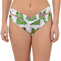 Kawaii-frog-rainy-season-japanese Double Strap Halter Bikini Bottoms by Grandong