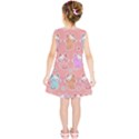 Cute Kawaii Kittens Seamless Pattern Kids  Tunic Dress View2