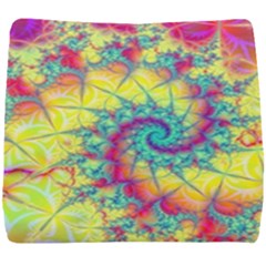 Fractal Spiral Abstract Background Seat Cushion by Ravend