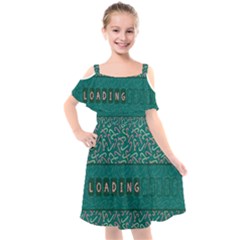 Advent Christmas Time Pre Christmas Time Kids  Cut Out Shoulders Chiffon Dress by Vaneshop