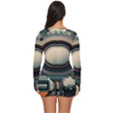 Illustrations Technology Robot Internet Processor Long Sleeve Boyleg Swimsuit View4