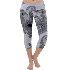 Apple Males Almond Bread Abstract Mathematics Capri Yoga Leggings by Vaneshop