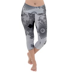 Apple Males Almond Bread Abstract Mathematics Lightweight Velour Capri Yoga Leggings by Vaneshop