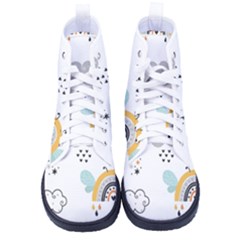 Art Pattern Design Wallpaper Background Print Kid s High-top Canvas Sneakers by Vaneshop