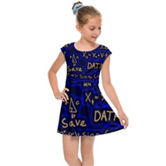 Art Pattern Design Background Graphic Kids  Cap Sleeve Dress by Vaneshop