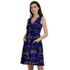 Art Pattern Design Background Graphic Sleeveless Dress With Pocket by Vaneshop