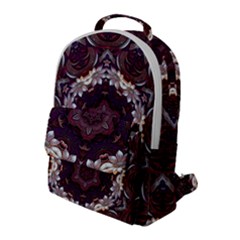 Rosette Kaleidoscope Mosaic Abstract Background Flap Pocket Backpack (large) by Vaneshop