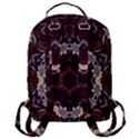 Rosette Kaleidoscope Mosaic Abstract Background Flap Pocket Backpack (Large) View3