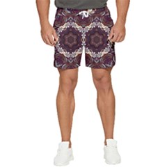 Rosette Kaleidoscope Mosaic Abstract Background Men s Runner Shorts by Vaneshop