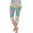 Mandala Pattern Rainbow Pride Capri Yoga Leggings View4