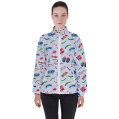 New Year Christmas Winter Women s High Neck Windbreaker by Pakjumat